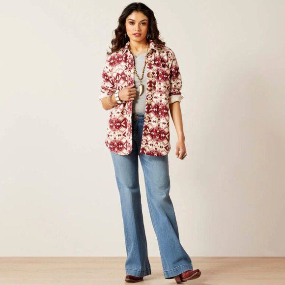 45. Small - ARIAT - Relaxed Fit Shacket Fillmore Shirt Jacket NEW $85 msrp - Picture 10 of 13